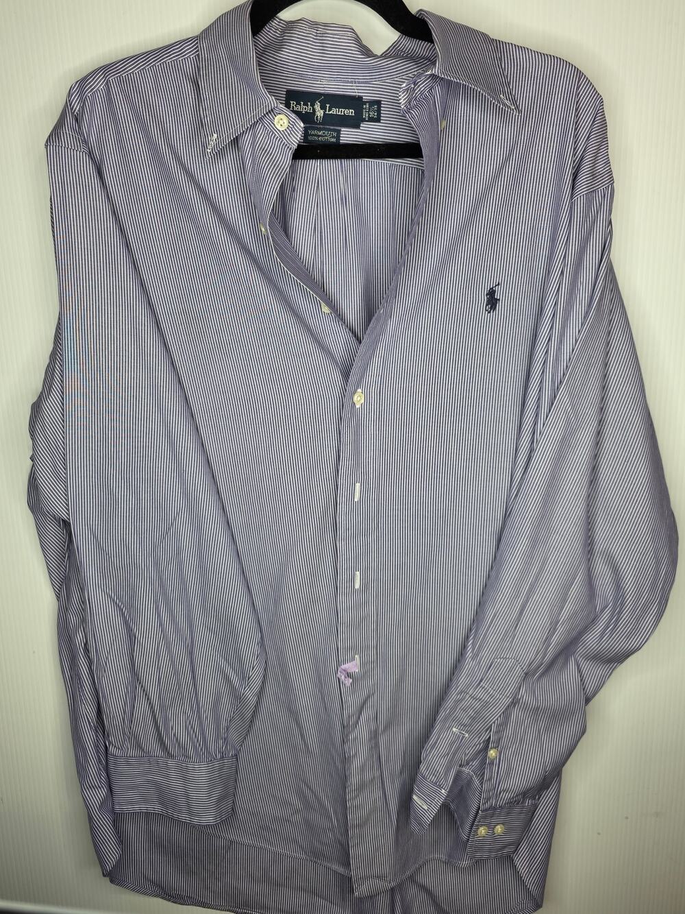 Ralph Lauren Striped Yarmouth dress shirt 16.5 34/35 Business Casual